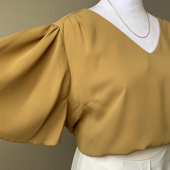 Mustard Office Approved Blouse - Picture 10 of 12
